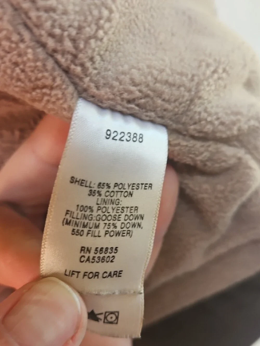 Cabelas quilted insulated